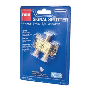 RCA 2-Way 2.4-GHz Bi-Directional Coaxial Splitter