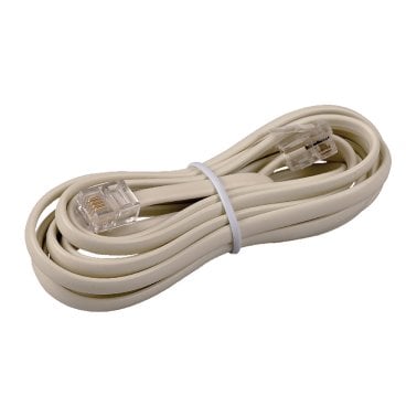 RCA Rounded Phone Line Cord (7 Ft.; Ivory)