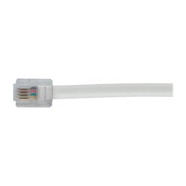 RCA TP231WHR Flat Phone Line Cord, 15 Ft., White