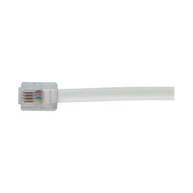 RCA Ultra-Thin Phone Line Cord, 25 Ft., White