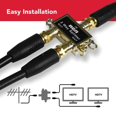 RCA Coaxial Splitter (2-Way)