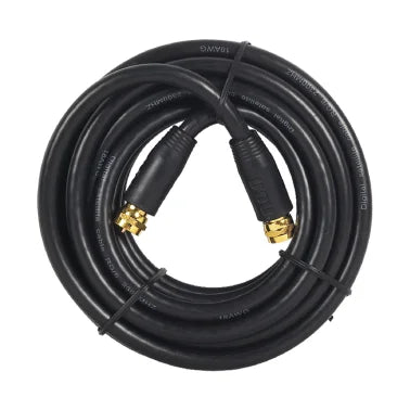 RCA RG6 Coaxial Cable with F-Connectors (12 Ft.; Black)