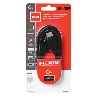 RCA HDMI® Cable, Black (6 Ft.)