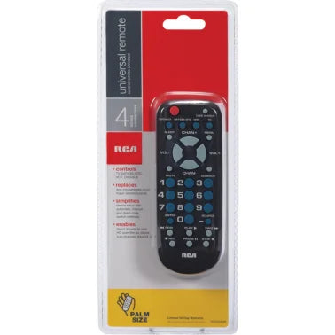 RCA 4-Device Palm-Sized Universal Remote