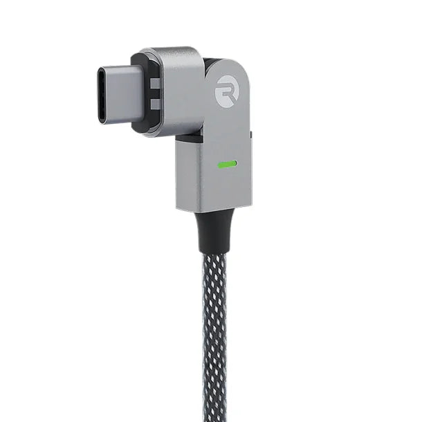 Raycon® The Magic 180 Pro Fast-Charging Cable for iOS™, Micro USB, and USB-C®, Black