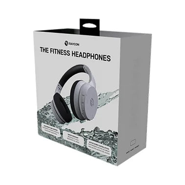 Raycon® The Fitness Bluetooth® Over-Ear Headphones with Microphone, Noise Canceling (Pearl White)