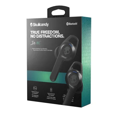 Skullcandy® Indy™ ANC Noise-Canceling Earbuds, True Wireless with Charging Case (True Black)