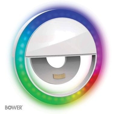 Bower® RGB Clip-On Selfie LED Ring Light for Smartphones