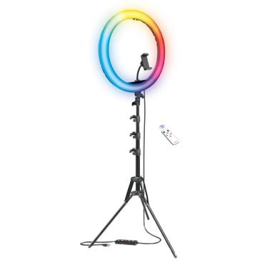 Bower® RGB Selfie Ring Light Studio Kit with Wireless Remote Control and Tripod (16 In.)