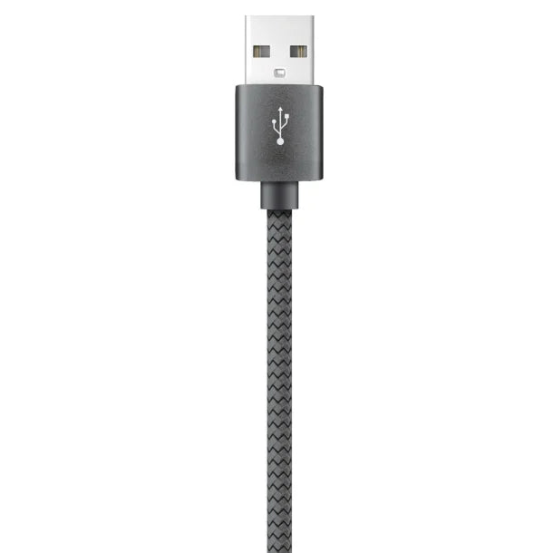 XYST™ Charge and Sync USB to Lightning® Braided Cable, 10 Ft. (Black)