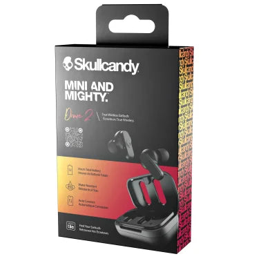 Skullcandy® Dime® True 2 In-Ear True Wireless Stereo Bluetooth® Earbuds with Microphones (True Black)