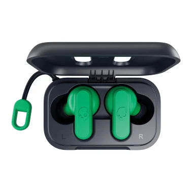 Skullcandy® Dime® True 2 In-Ear True Wireless Stereo Bluetooth® Earbuds with Microphones (Dark Blue / Green)