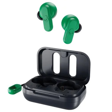 Skullcandy® Dime® True 2 In-Ear True Wireless Stereo Bluetooth® Earbuds with Microphones (Dark Blue / Green)