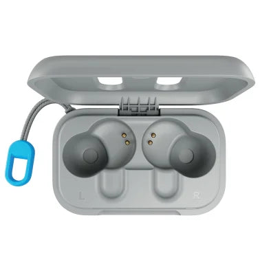 Skullcandy® Dime® True 2 In-Ear True Wireless Stereo Bluetooth® Earbuds with Microphones (Light Gray/Blue)