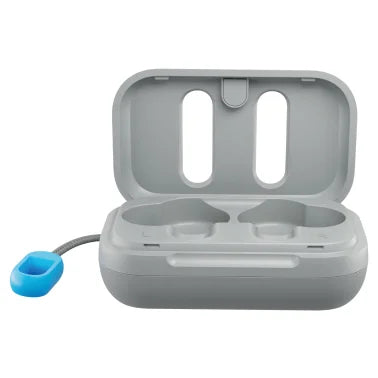 Skullcandy® Dime® True 2 In-Ear True Wireless Stereo Bluetooth® Earbuds with Microphones (Light Gray/Blue)