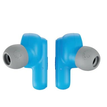 Skullcandy® Dime® True 2 In-Ear True Wireless Stereo Bluetooth® Earbuds with Microphones (Light Gray/Blue)