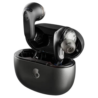 Skullcandy® Rail® Bluetooth® Earbuds with Microphone, Active Noise Canceling, True Wireless with Charging Case (True Black)