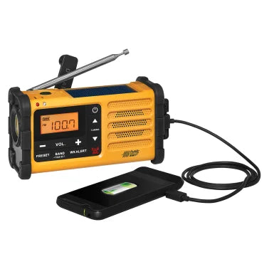 Sangean® AM/FM/NOAA® Weather Crank Radio