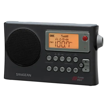 Sangean® AM/FM/NOAA® Weather Alert Portable Radio