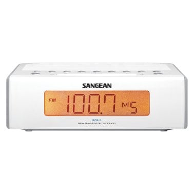 Sangean® Digital AM/FM Alarm Clock Radio (White)