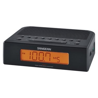 Sangean® AM/FM Digital Tuning Clock Radio (Black)