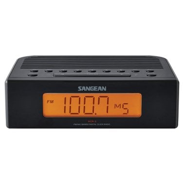 Sangean® AM/FM Digital Tuning Clock Radio (Black)