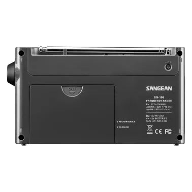 Sangean® SG-106 Portable AM/FM Rechargeable Compact Digital Tuning Radio