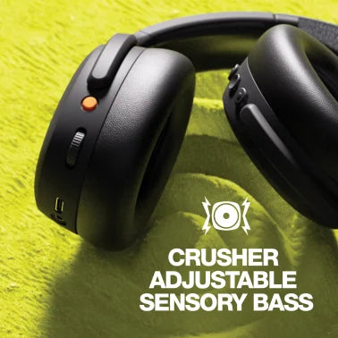 Skullcandy® Crusher® ANC 2 Bluetooth® Over-Ear Sensory Bass Headphones with Microphone, Noise Canceling, True Black