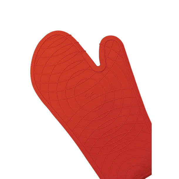 Gourmet By Starfrit® Silicone Oven Mitt, 12", Red