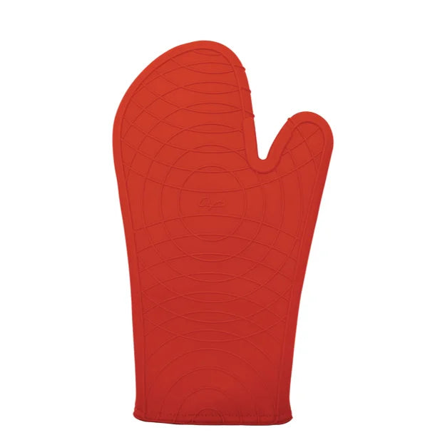 Gourmet By Starfrit® Silicone Oven Mitt, 12", Red