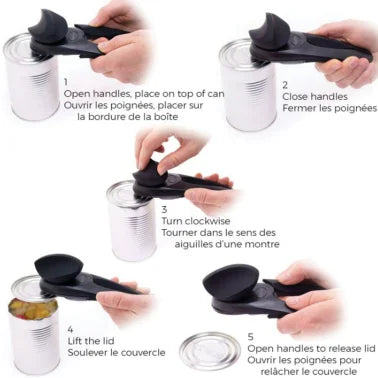 Starfrit® MightiCan Left-and-Right Handed Soft Grip Can Opener