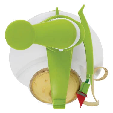 Starfrit® Rotato Manual Peeler, Green/White