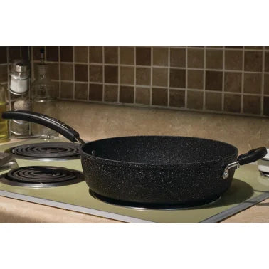 THE ROCK™ by Starfrit® 11" Deep-Fry Pan with Lid & Bakelite Handles