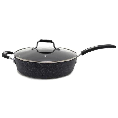 THE ROCK™ by Starfrit® 11" Deep-Fry Pan with Lid & Bakelite Handles