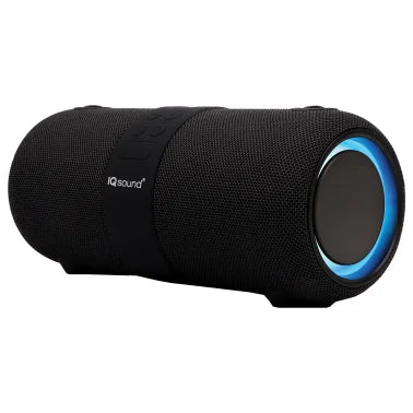 IQ Sound® IQ-2323BT Dual 3-Inch 14-Watt Portable True Wireless Stereo Bluetooth® Rechargeable Speaker with FM Radio, Microphone, and RGB Lights