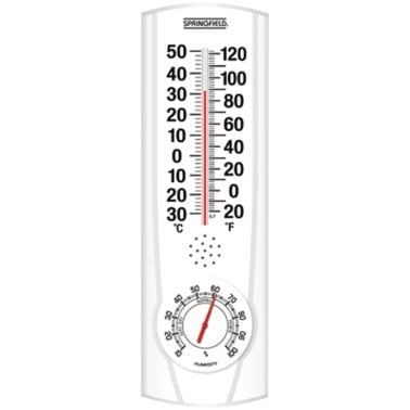 Springfield® Precision Plainview I/O Thermometer & Hygrometer