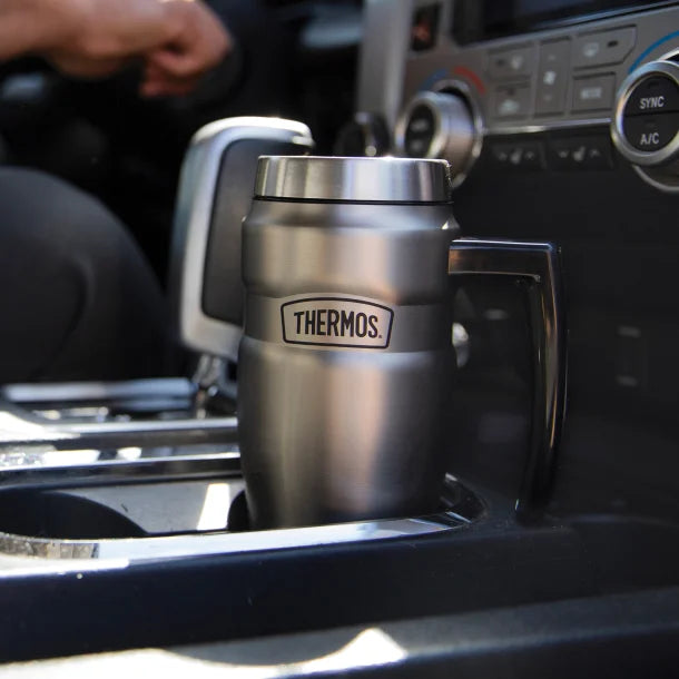 Thermos® 16-Ounce Stainless King™ Vacuum-Insulated Stainless Steel Travel Mug (Stainless Steel)