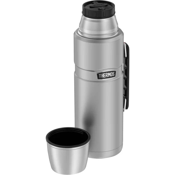 Thermos® Stainless King™ Vacuum Insulated Stainless Steel Beverage Bottle (2 L; Matte Steel)