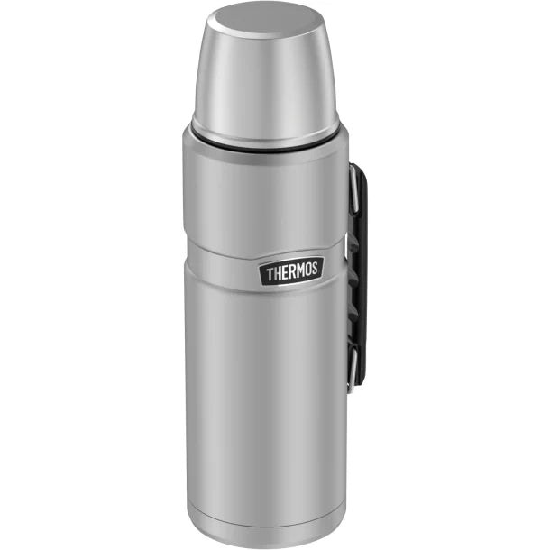 Thermos® Stainless King™ Vacuum Insulated Stainless Steel Beverage Bottle (2 L; Matte Steel)