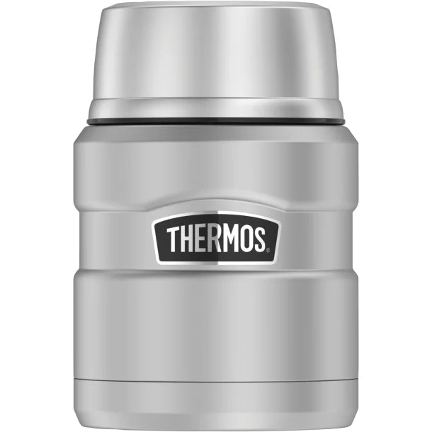 Thermos® Stainless King™ Vacuum-Insulated 16-Oz. Food Jar with Folding Spoon (Stainless Steel)