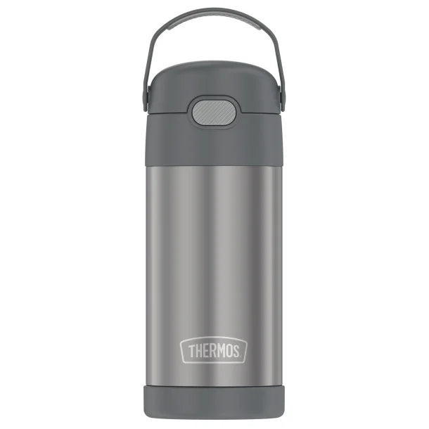 Thermos® 12-Ounce FUNtainer® Vacuum-Insulated Stainless Steel Bottle (Gray)