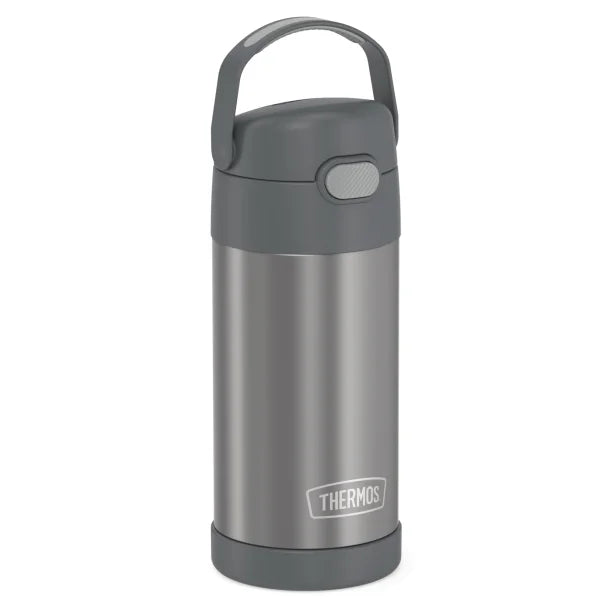 Thermos® 12-Ounce FUNtainer® Vacuum-Insulated Stainless Steel Bottle (Gray)