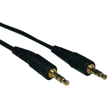 Tripp Lite® by Eaton® 3.5-mm Male/Male Stereo Cable for Microphones, Speakers, and Headphones, Black (25 Ft.)