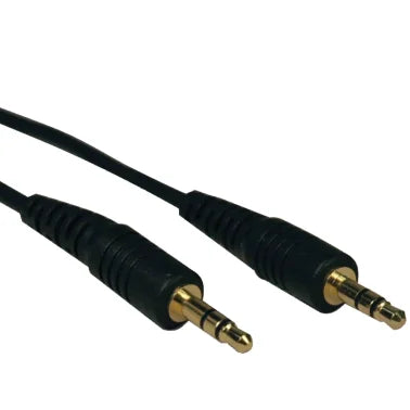 Tripp Lite® by Eaton® 3.5-mm Male/Male Stereo Cable for Microphones, Speakers, and Headphones, Black (50 Ft.)