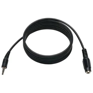 Tripp Lite® by Eaton® 3.5-mm Male/Female 4-Position TRRS Stereo Headset Audio Extension Cable, 6 Ft., Black, P318-006-MF