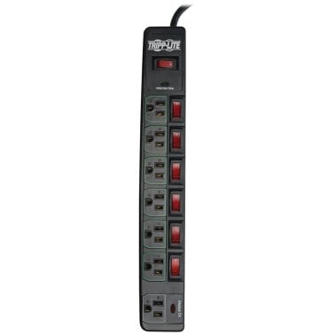 Tripp Lite® by Eaton® ECO-Surge 1,080-Joules Energy-Saving Surge Protector, 7 Outlets, 6-Ft. Cord (Black)