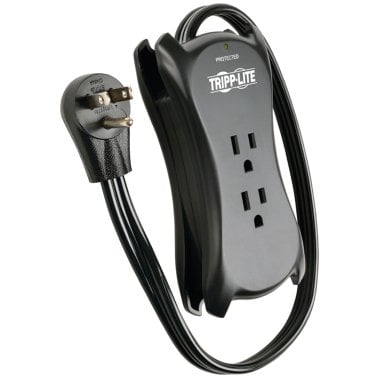 Tripp Lite® by Eaton® Protect It!® 1,050-Joules Travel-Size Surge Protector, 3 Outlets and 2 USB Ports, 18-In. Cord, TRAVELER3USB