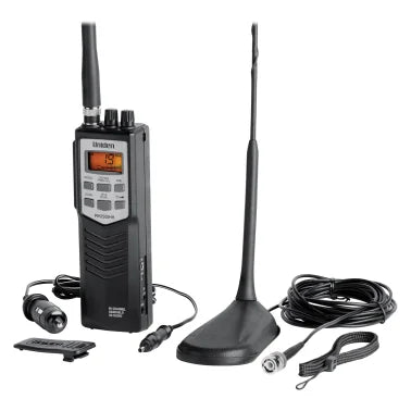 Uniden® Pro Series 40-Channel Handheld CB Radio with Magnet-Mount Antenna, Black, PRO501TK