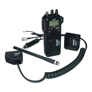 Uniden® Pro Series 40-Channel Weatherband Handheld CB Radio with Whip Antenna, Black, PRO538HHFM