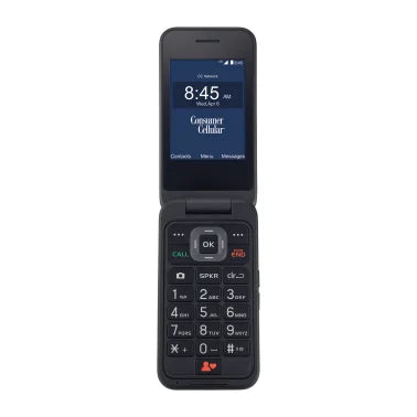 Consumer Cellular® Verve Snap® Flip Phone 8 GB 4G LTE (Black)